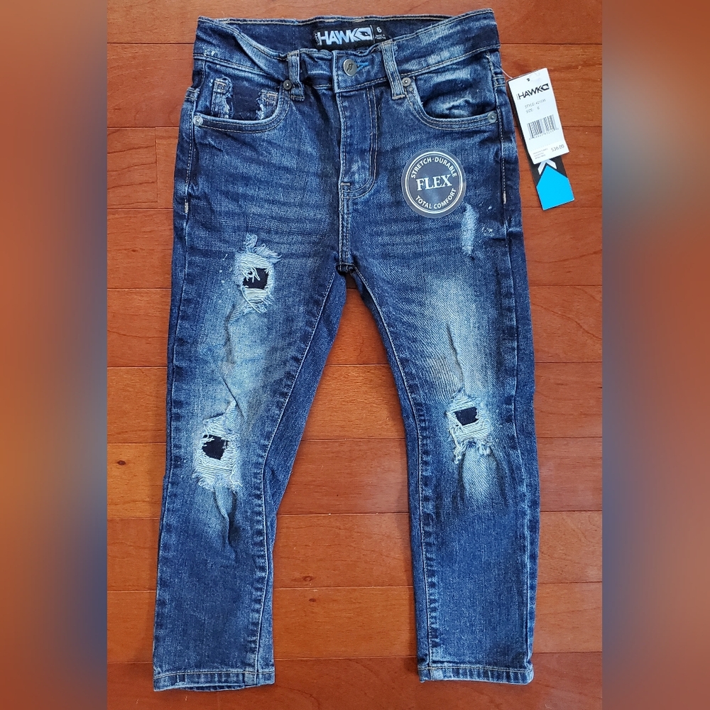 Tony Hawk Blue Skinny Jeans Distressed Design Size 6